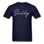 Shelby County Cursive T-Shirt - navy