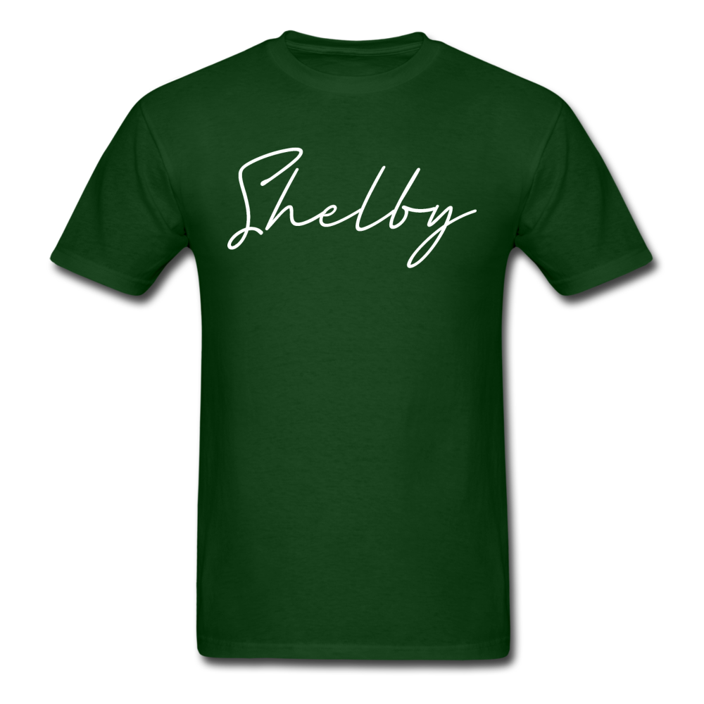 Shelby County Cursive T-Shirt - forest green