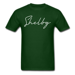 Shelby County Cursive T-Shirt - forest green