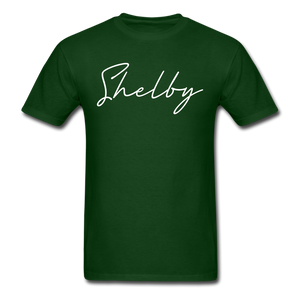 Shelby County Cursive T-Shirt - forest green