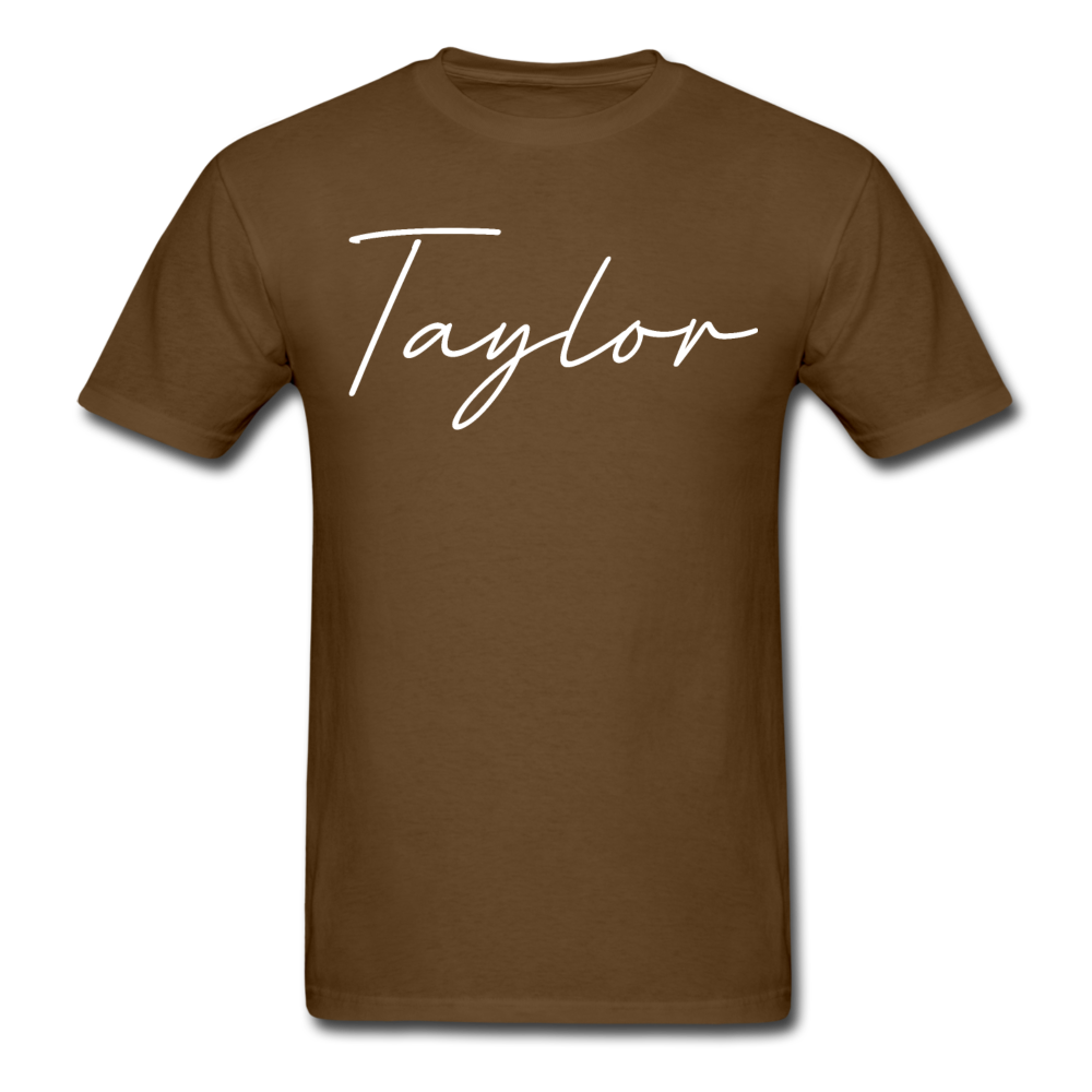 Taylor County Cursive T-Shirt - brown