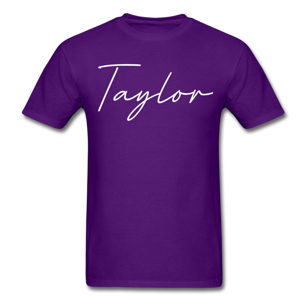 Taylor County Cursive T-Shirt - purple