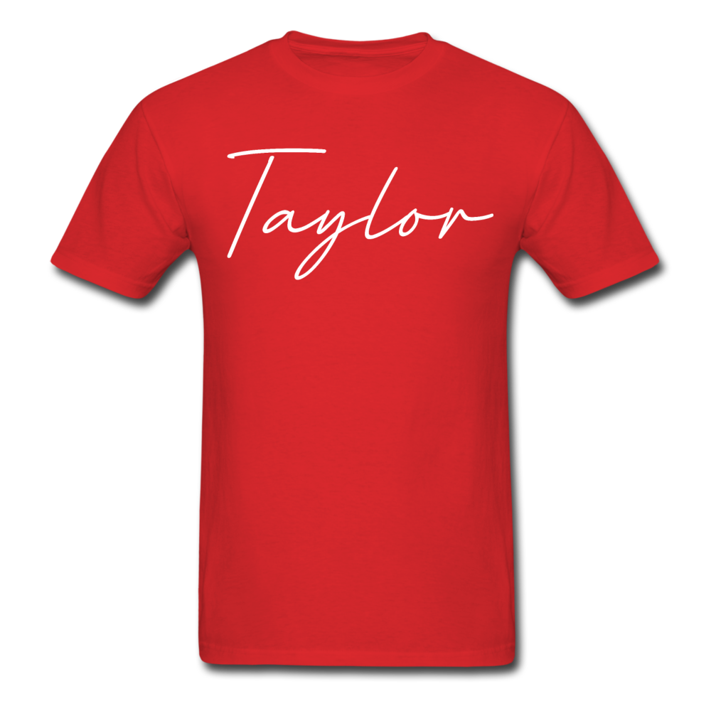 Taylor County Cursive T-Shirt - red