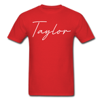Taylor County Cursive T-Shirt - red