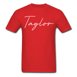 Taylor County Cursive T-Shirt - red