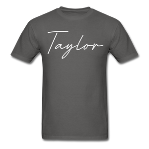 Taylor County Cursive T-Shirt - charcoal