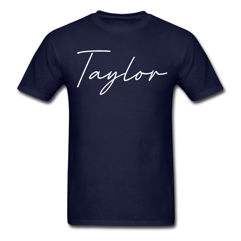 Taylor County Cursive T-Shirt - navy
