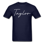 Taylor County Cursive T-Shirt - navy
