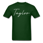 Taylor County Cursive T-Shirt - forest green