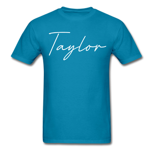 Taylor County Cursive T-Shirt - turquoise
