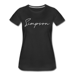 Simpson County Cursive Women's T-Shirt - black