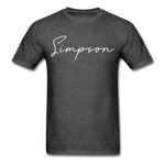 Simpson County Cursive T-Shirt - heather black