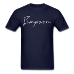 Simpson County Cursive T-Shirt - navy