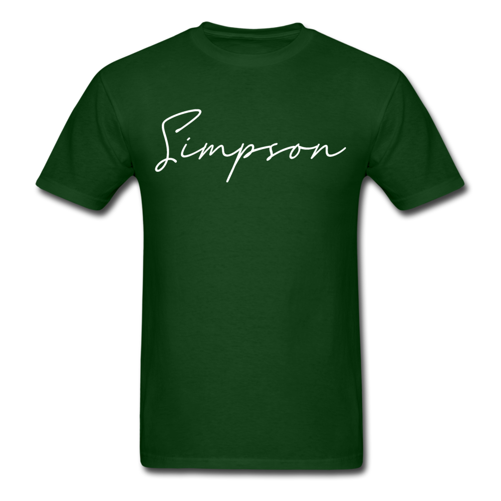 Simpson County Cursive T-Shirt - forest green