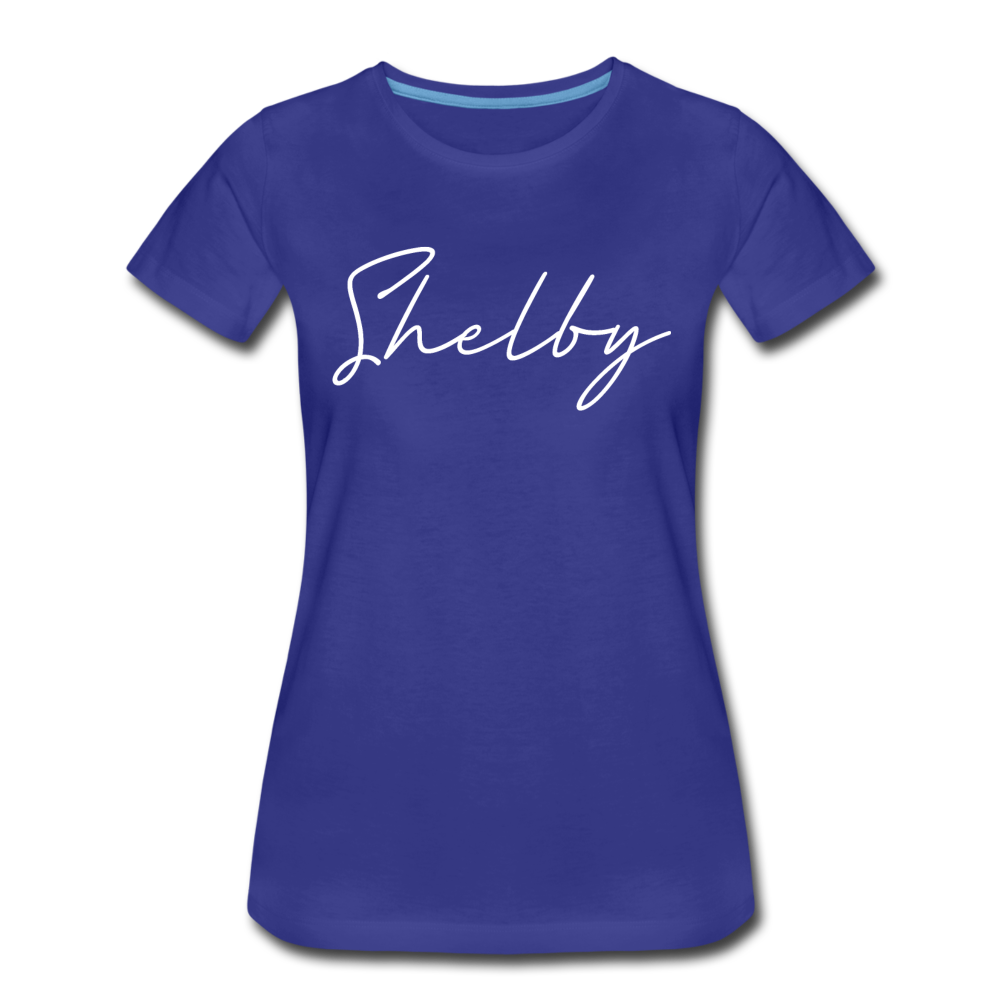 Shelby County Cursive Women's T-Shirt - royal blue
