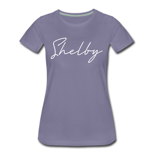Shelby County Cursive Women's T-Shirt - washed violet