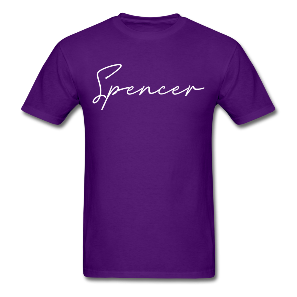 Spencer County Cursive T-Shirt - purple