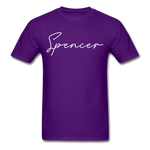 Spencer County Cursive T-Shirt - purple