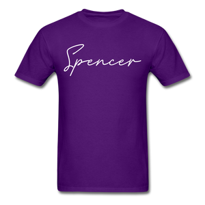 Spencer County Cursive T-Shirt - purple