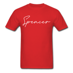 Spencer County Cursive T-Shirt - red