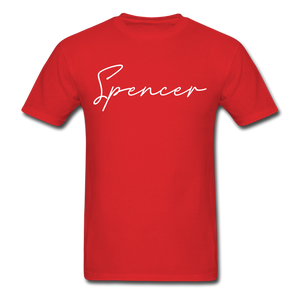 Spencer County Cursive T-Shirt - red