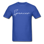 Spencer County Cursive T-Shirt - royal blue