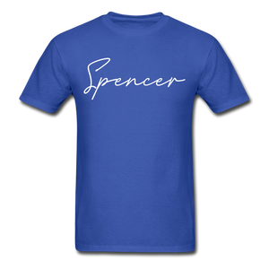 Spencer County Cursive T-Shirt - royal blue