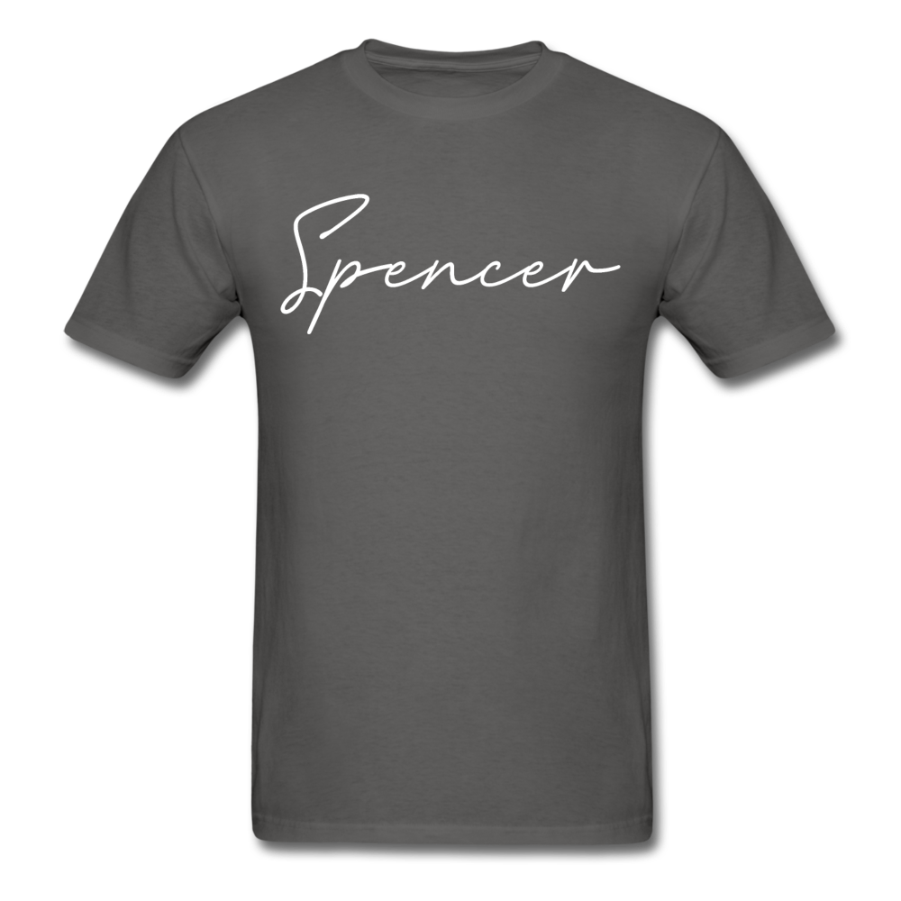 Spencer County Cursive T-Shirt - charcoal