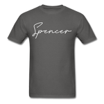 Spencer County Cursive T-Shirt - charcoal