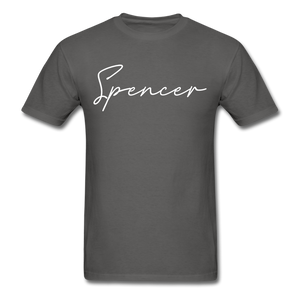 Spencer County Cursive T-Shirt - charcoal