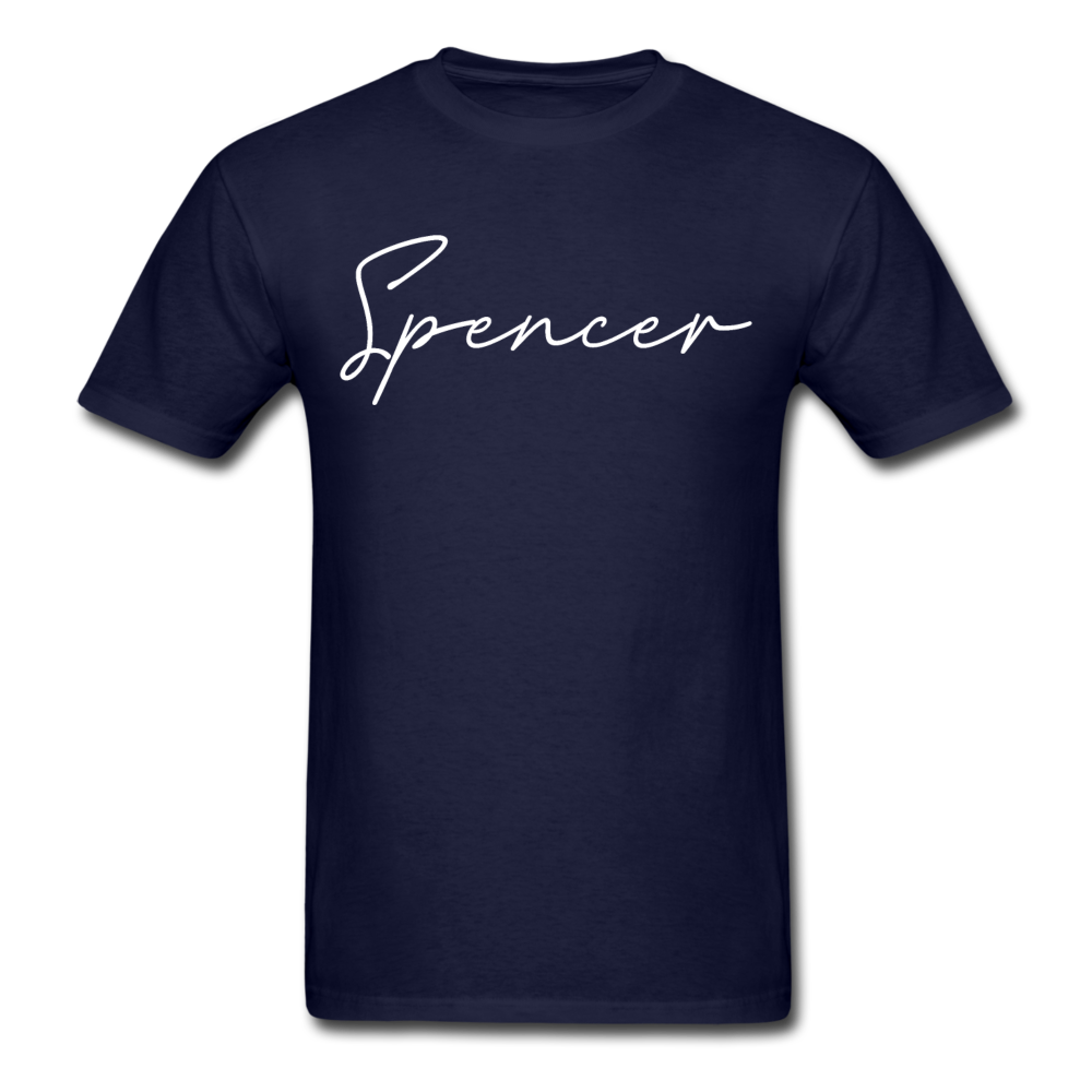 Spencer County Cursive T-Shirt - navy