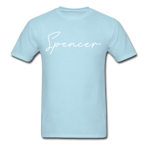 Spencer County Cursive T-Shirt - powder blue