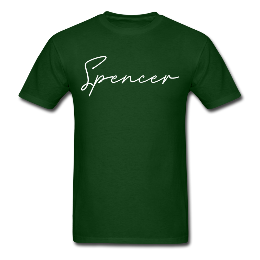 Spencer County Cursive T-Shirt - forest green