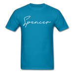 Spencer County Cursive T-Shirt - turquoise