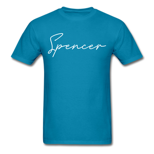 Spencer County Cursive T-Shirt - turquoise