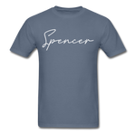 Spencer County Cursive T-Shirt - denim