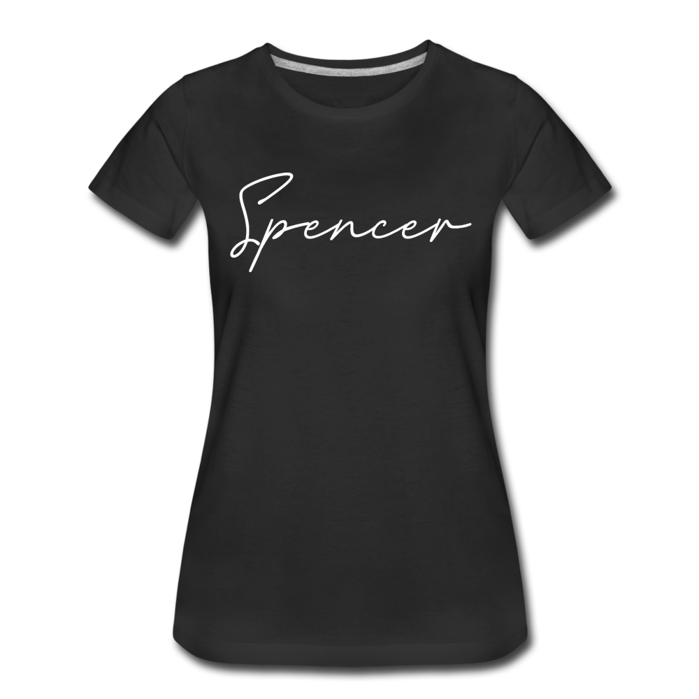 Spencer County Cursive Women's T-Shirt - black