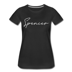 Spencer County Cursive Women's T-Shirt - black