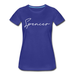 Spencer County Cursive Women's T-Shirt - royal blue