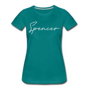 Spencer County Cursive Women's T-Shirt - teal