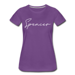 Spencer County Cursive Women's T-Shirt - purple