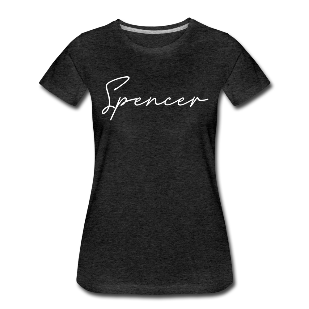 Spencer County Cursive Women's T-Shirt - charcoal gray