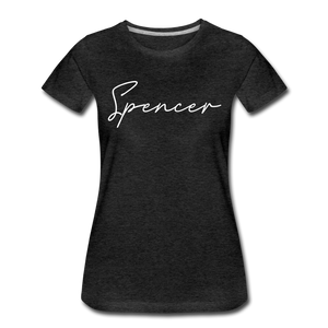 Spencer County Cursive Women's T-Shirt - charcoal gray