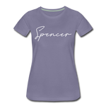 Spencer County Cursive Women's T-Shirt - washed violet