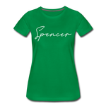 Spencer County Cursive Women's T-Shirt - kelly green