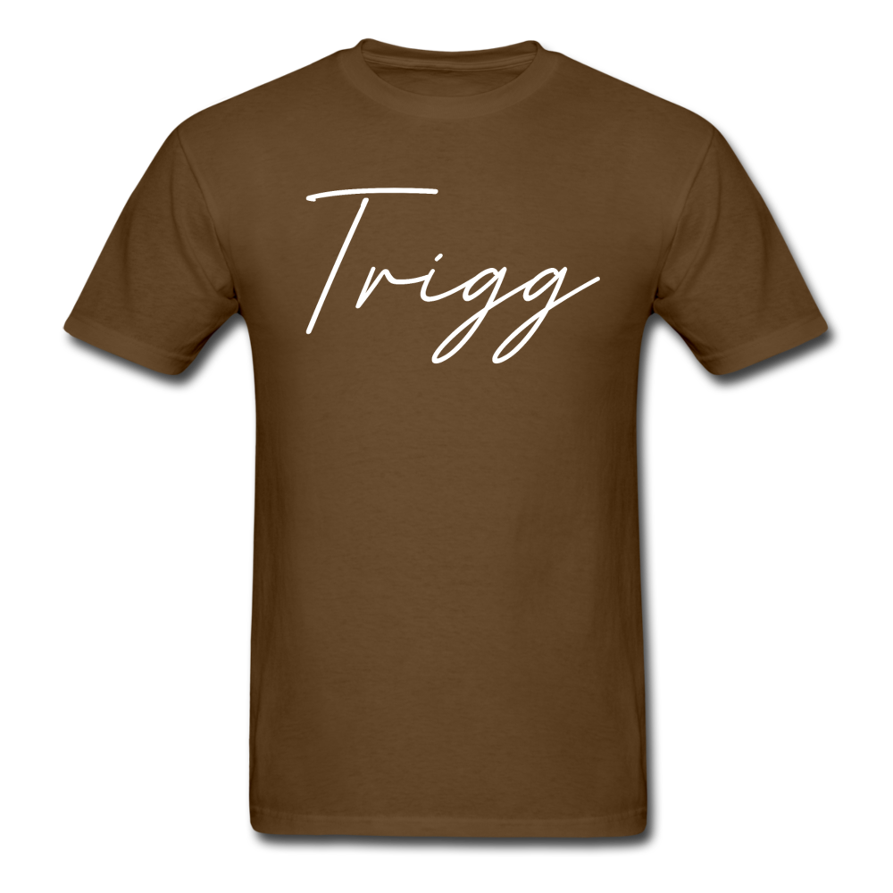 Trigg County Cursive T-Shirt - brown