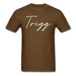 Trigg County Cursive T-Shirt - brown