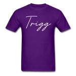 Trigg County Cursive T-Shirt - purple