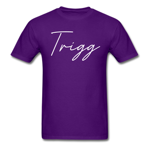 Trigg County Cursive T-Shirt - purple