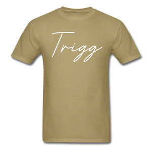 Trigg County Cursive T-Shirt - khaki